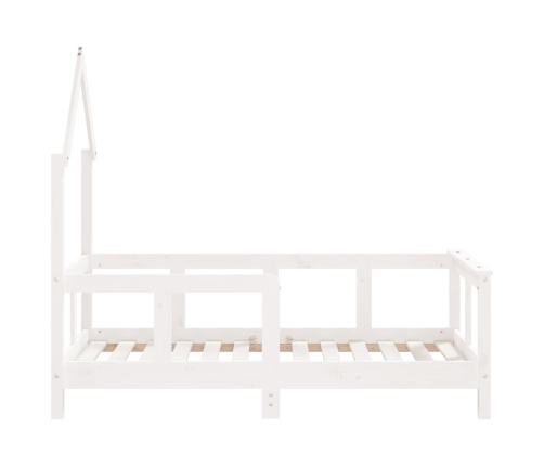 Estructura de cama para niños madera de pino blanco 70x140 cm