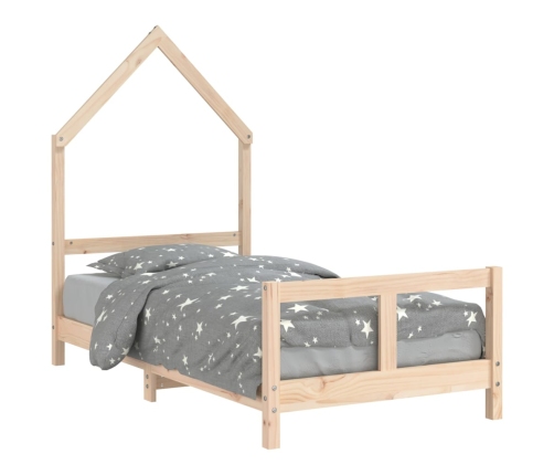 Estructura de cama para niños madera maciza de pino 80x160 cm