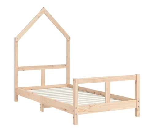 Estructura de cama para niños madera maciza de pino 80x160 cm