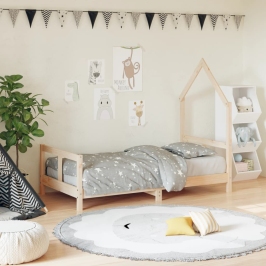 Estructura de cama para niños madera maciza de pino 80x160 cm