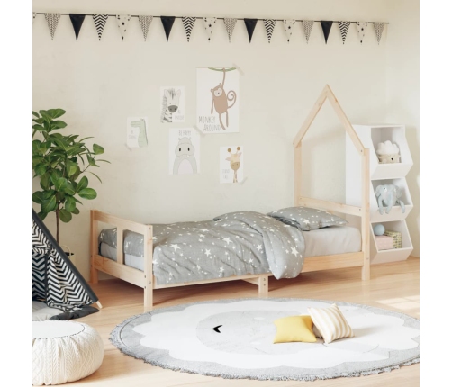 Estructura de cama para niños madera maciza de pino 80x160 cm