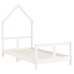 Estructura de cama para niños madera de pino blanco 80x160 cm