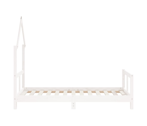 Estructura de cama para niños madera de pino blanco 80x160 cm