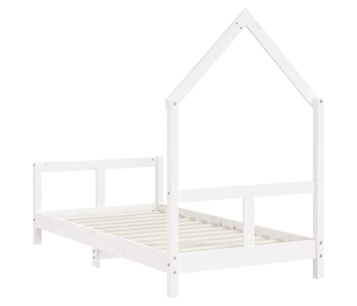 Estructura de cama para niños madera de pino blanco 80x160 cm