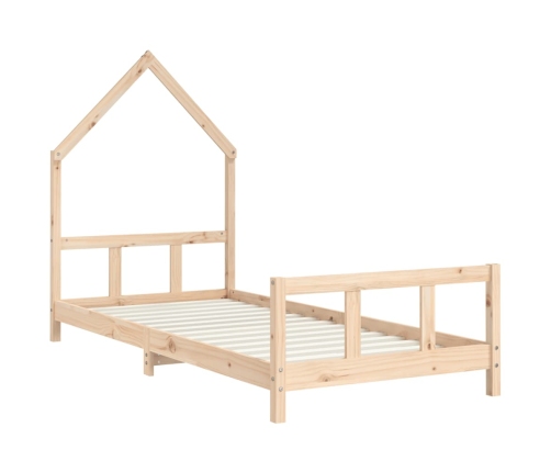 Estructura de cama infantil madera maciza de pino 90x190 cm