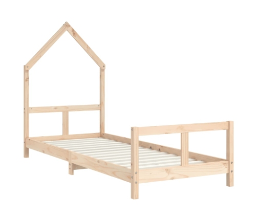 Estructura de cama para niños madera maciza de pino 80x200 cm