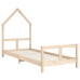 Estructura de cama para niños madera maciza de pino 80x200 cm