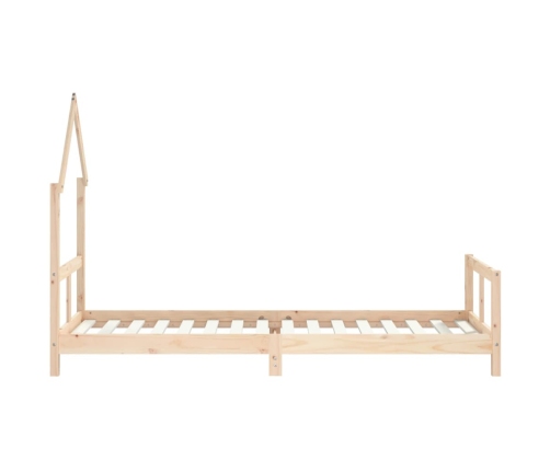 Estructura de cama para niños madera maciza de pino 80x200 cm