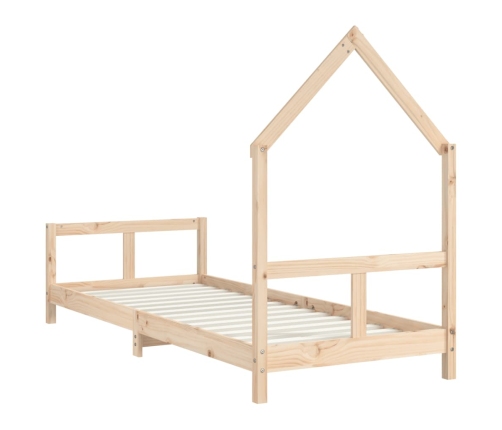 Estructura de cama para niños madera maciza de pino 80x200 cm