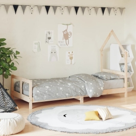 Estructura de cama para niños madera maciza de pino 80x200 cm