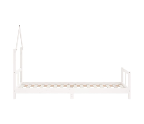 Estructura de cama para niños madera de pino blanco 80x200 cm