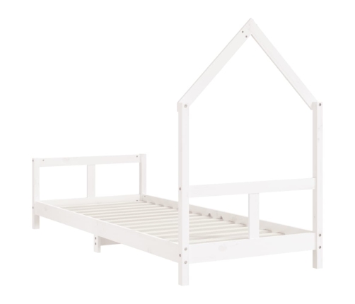 Estructura de cama para niños madera de pino blanco 80x200 cm