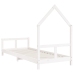 Estructura de cama para niños madera de pino blanco 80x200 cm