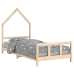 Estructura de cama para niños madera maciza de pino 90x200 cm