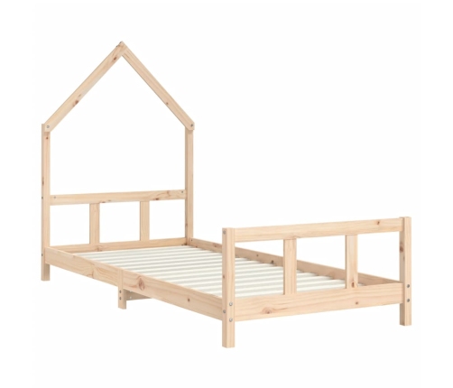 Estructura de cama para niños madera maciza de pino 90x200 cm