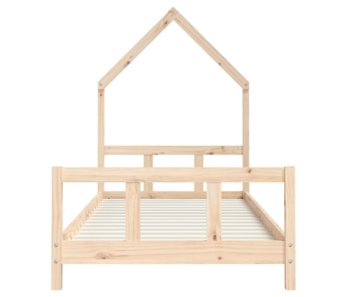 Estructura de cama para niños madera maciza de pino 90x200 cm