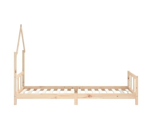 Estructura de cama para niños madera maciza de pino 90x200 cm