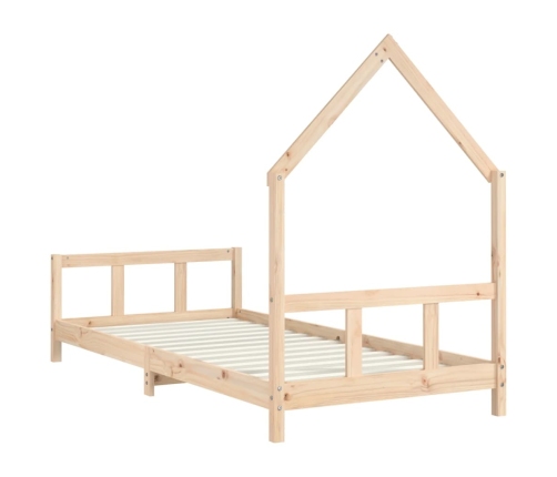 Estructura de cama para niños madera maciza de pino 90x200 cm