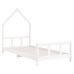 Estructura de cama para niños madera de pino blanco 90x200 cm