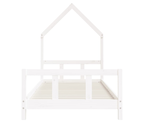 Estructura de cama para niños madera de pino blanco 90x200 cm