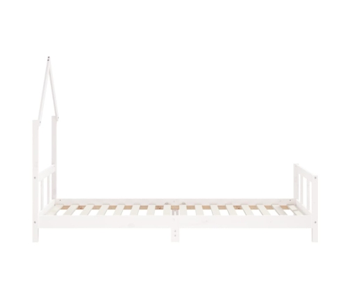 Estructura de cama para niños madera de pino blanco 90x200 cm