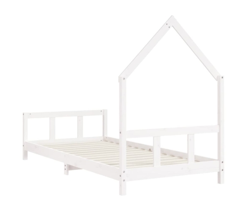 Estructura de cama para niños madera de pino blanco 90x200 cm