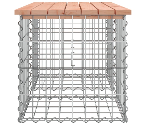 Banco jardín diseño gaviones madera abeto Douglas 103x44x42 cm