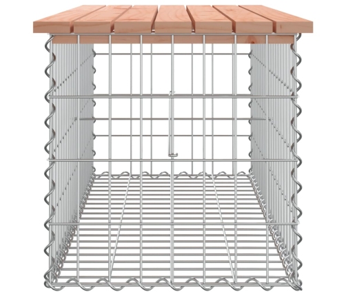 Banco jardín diseño gaviones madera abeto Douglas 103x44x42 cm