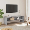 Mueble de TV madera de ingeniería gris Sonoma 120x40x40 cm