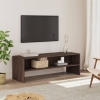 Mueble de TV madera de ingeniería marrón roble 120x40x40cm