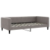 Sofá cama con colchón tela gris taupe 100x200 cm