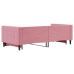 Sofá cama nido terciopelo rosa 90x200 cm