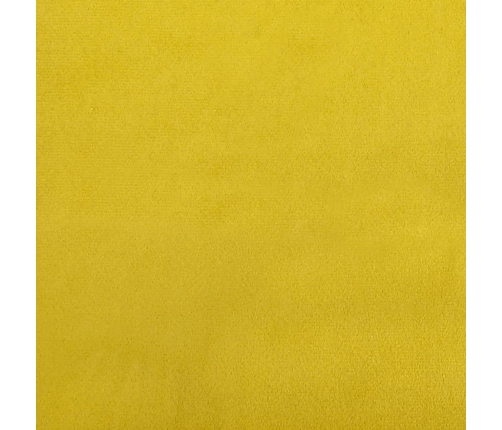 Sofá cama nido con cajones terciopelo amarillo 90x200 cm