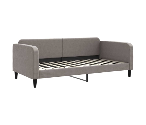 Sofá cama con colchón tela gris taupe 100x200 cm