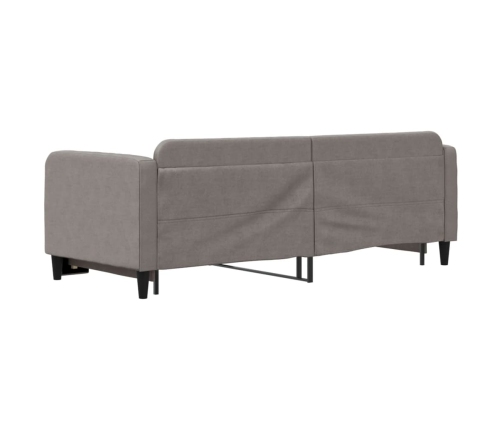 Sofá cama nido tela gris taupe 80x200 cm