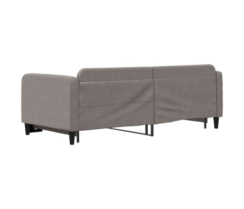 Sofá cama nido tela gris taupe 90x200 cm