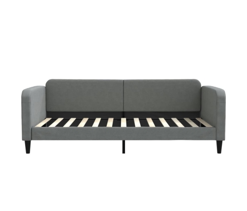 vidaXL Sofá cama nido tela gris oscuro 100x200 cm