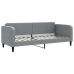 Sofá cama nido con colchón tela gris claro 80x200 cm