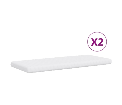 vidaXL Sofá cama nido con colchón tela gris claro 90x200 cm