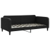 Sofá cama nido con colchón tela negro 100x200 cm