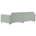 Sofá cama nido con cajones terciopelo gris claro 100x200 cm