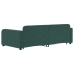 Sofá cama nido con cajones terciopelo verde oscuro 100x200 cm