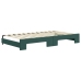 Sofá cama nido con cajones terciopelo verde oscuro 100x200 cm