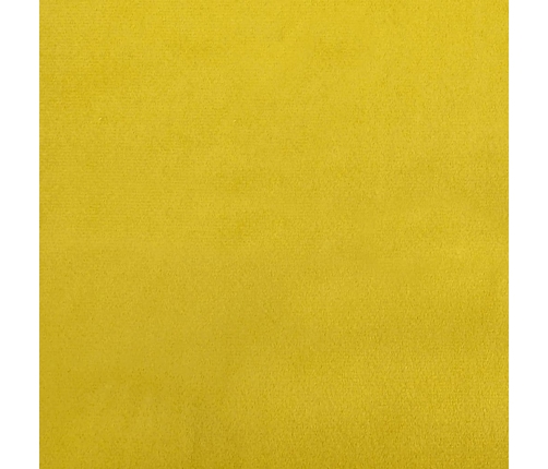 Sofá cama nido con cajones terciopelo amarillo 80x200 cm