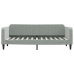 Sofá cama con colchón terciopelo gris claro 80x200 cm