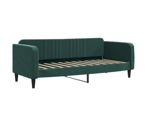 vidaXL Sofá cama nido terciopelo verde oscuro 80x200 cm