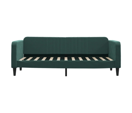 vidaXL Sofá cama nido terciopelo verde oscuro 80x200 cm