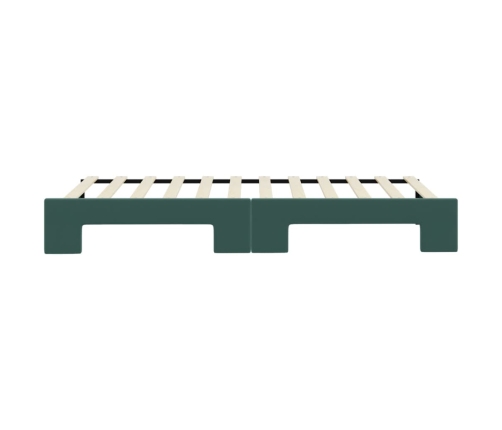 vidaXL Sofá cama nido terciopelo verde oscuro 80x200 cm