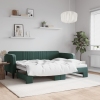 vidaXL Sofá cama nido terciopelo verde oscuro 80x200 cm