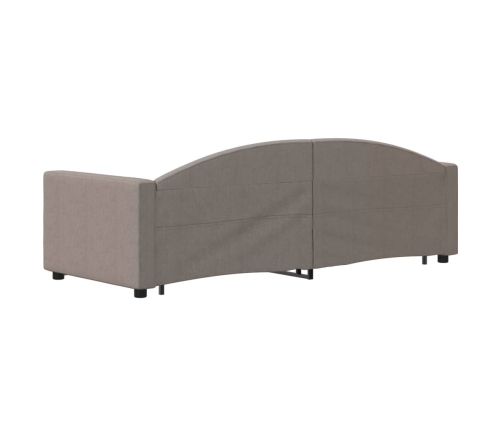 Sofá cama nido tela gris taupe 80x200 cm